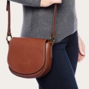 NEW!!Frye Leather Harness Small Saddle Crossbody